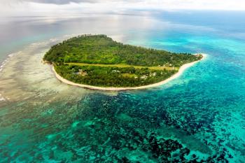 Denis Private Island Pool Aerial