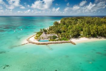 Denis Private Island Pool Aerial