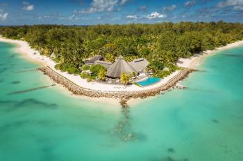 Denis Private Island Pool Aerial