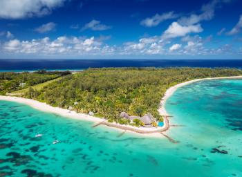 Denis Private Island Pool Aerial